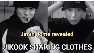 Jikook moments  Jimin wearing Jungkook sweatshirt [upl. by Chap]