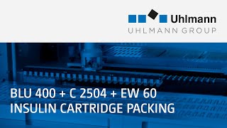 Uhlmann BLU 400  C 2504  EW 60 – Packaging line for insulin cartridges [upl. by Eiltan]