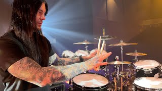 Daniel Erlandsson Arch Enemy  Drum kit rundown and drumming footage 2023 [upl. by Onaivatco986]