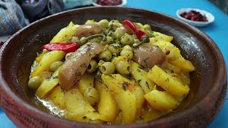 MOROCCAN TAGINE CHICKEN POTATO AND OLIVES [upl. by Arraes]