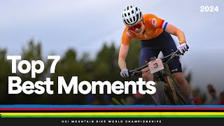 Top 7 Best Moments  2024 UCI Mountain Bike World Championships [upl. by Jacquelynn]