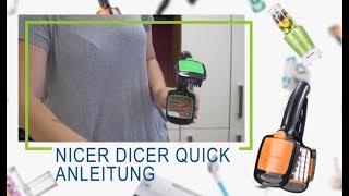 GENIUS Nicer Dicer Quick Anleitung [upl. by Bernardina44]