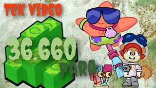 Tek videoda 36660 yengeç parası harcadım brawlstars [upl. by Cassandre990]