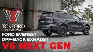 V6 Next Gen Ford Everest  Tickford DPFBack Exhaust [upl. by Llennor]