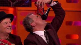 Graham Norton with Matt DamonBill Murry and Hugh Bonneville all sculling champers [upl. by Maryanna]