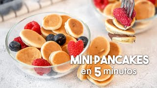 Mini PANQUEQUES de PLÁTANO 🥞  Hot Cakes Fáciles y Rápidos [upl. by Benkley]