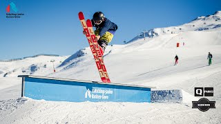 Snowpark Ratschings Freeski Action from a birdseye view  12022015 [upl. by Ensoll721]