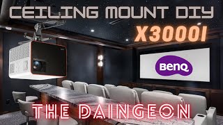 DIY Ceiling Mount your Projector BenQ X3000i and TK700 [upl. by Redmer]