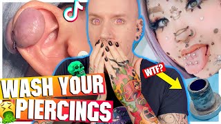 The WORST CRUSTY PIERCINGS On The Internet  New TikTok Piercing Fails 18  Roly [upl. by Huntlee210]