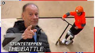 KEIHARD STUNTEN OP EEN STEP🛴  THE BATTLE STUNTSTEPPEN  Zappsport [upl. by Ystap844]