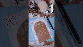 DIY  Calendar August 2024  ⚫⚪🟤 augustcalendar diyideas drawings [upl. by Hardden]