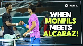 INCREDIBLE ENTERTAINMENT In Carlos Alcaraz vs Gael Monfils  Miami 2024 Highlights [upl. by Tonina976]