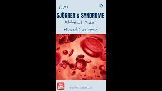 Can Sjogrens Syndrome affect your Blood Counts sjogrens sjogren [upl. by Wren]