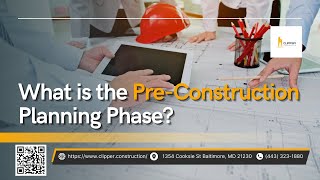 What is the PreConstruction Planning Phase [upl. by Gnihc]