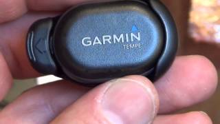 Garmin Tempe External Wireless Temperature Sensor review [upl. by Sully278]