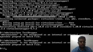 Python project in virtualenv using virtualenvwrapper in windows [upl. by Eardnaed740]
