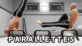 Parallettes Workout For Beginners Strength And Flexibility [upl. by Adamina326]