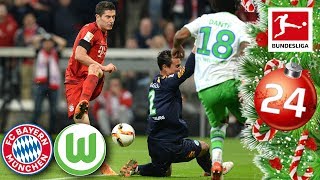 FC Bayern vs Wolfsburg  Lewandowski’s 5 Goals in 9 Minutes  FULL GAME 1516  Advent Calendar 24 [upl. by Aisined]