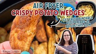 Air Fryer Potato Wedges  Crispy  Easy  Tasty [upl. by Onairda505]