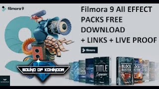 FILMORA 9 ALL EFFECT PACKS FREE DOWNLOAD LINK  HOW TO GET ALL NEW EFFECTS  LINK [upl. by Aihtennek895]