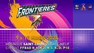 Tournoi des 3 frontières  Dimanche 10 mars  Terrain 1 Suite après 2ème coupure internet [upl. by Wampler]