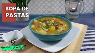 SOPA DE PASTAS COLOMBIANA CON CARNE Receta Como Preparar La Más Deliciosa Sopa De Conchitas [upl. by Enitram]