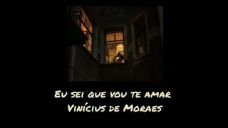 Vinicius de Moraes  Eu Sei Que Vou Te Amar letralegendado [upl. by Sandor560]