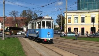 Парад трамваев в Таллине  Tram parade in Tallinn [upl. by Yanaj193]