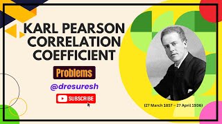 Karl Pearson Coefficient Of Correlation  Correlation Problems  Unit 4  21MAB301T [upl. by Ronyar172]