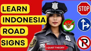 2024 LEARN INDONESIA TRAFFIC SIGNS AND PASS YOUR DRIVING THEORY TEST [upl. by Llenaj]