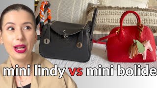 💗 Hermes Mini Lindy vs Mini Bolide 🐎 Mod shots what fits pony test prices etc [upl. by Sammy]