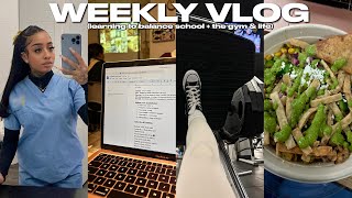 WEEKLY VLOG First Week of Medical School  Studying  Working Out  Balancing Life amp School [upl. by Ruth]