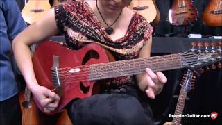 Veillette Gryphon Guitar played by Christie Lenée at NAMM show 2013 [upl. by Meesan]