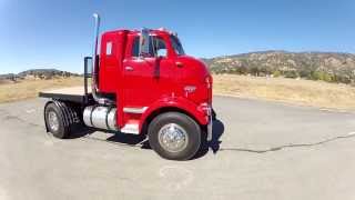 1959 GMC DETROIT DIESEL HOOD OPEN SHOWING MECHANICALS OF TRUCK AND DRIVING OVER CAMERA [upl. by Nivrek]