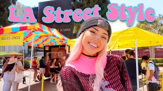 What People Are Wearing In Los Angeles  LA Street Style [upl. by Annaj]