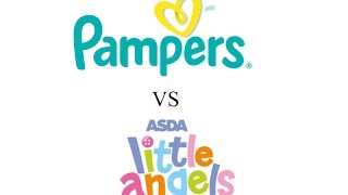 Pampers vs asda little angels size 0 nappies product testing [upl. by Acsisnarf]