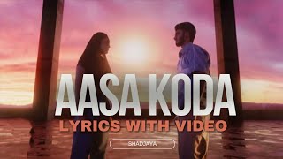 Aasa kooda music video with lyrics aasakooda aasakoodamusicvideo [upl. by Adnawyek]