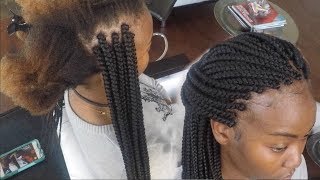 How To Make Your Box Braids The Same Size  Beginners Guide  Views From A Living Room Stylist [upl. by Neral42]