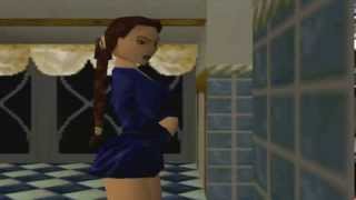 Tomb Raider 2 1997  Lara Croft Shower Scene [upl. by Gannes]