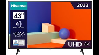 Hisense TV UHD 4K 43 6 SERIES تلفزيون هايسنس [upl. by Aisatna629]