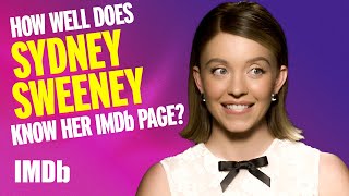 Sydney Sweeney Is Tested on How Well She Knows Her IMDb Page  Immaculate Interview  IMDb [upl. by Esbenshade]