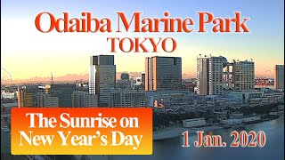 【初日の出 🌅 202111】お台場海浜公園【20倍速】 [upl. by Ynavoj130]