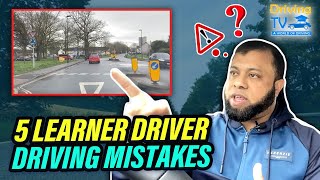 5 LEARNER DRIVER DRIVING MISTAKES Driving Test Fail Reasons [upl. by Amak789]