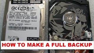 How to make full disk backup  how to prepare data for transfer to a new HDD [upl. by Sad999]