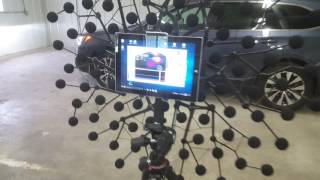 Leakage detection on a car with acoustic camera [upl. by Leverett]