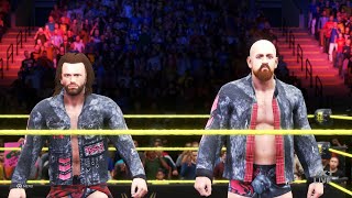 WWE 2K20 Grizzled Young Veterans Entrance Signatures Finishers amp Victory Motion Xbox One [upl. by Arorua]