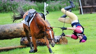 NEW Horse Falls Compilation 2018  Best Bad Horse Riding Falls and Pony Fails  Equestrian Bloopers [upl. by Hgielac343]