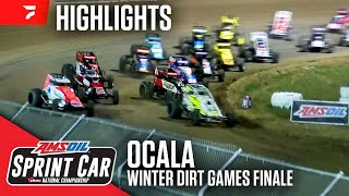 𝑯𝑰𝑮𝑯𝑳𝑰𝑮𝑯𝑻𝑺 USAC AMSOIL National Sprint Cars  Ocala Speedway  Winter Dirt Games  Feb 16 2024 [upl. by Ferrand]