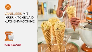 So bereiten Sie Vanilleeis mit Ihrer KitchenAidKüchenmaschine zu  Rezepte  KitchenAid [upl. by Randy]