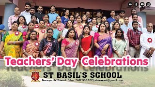 Teachers Day Celebrations  St Basils School Noneyadih Raxual  SBSRAXAUL [upl. by Reitrac]